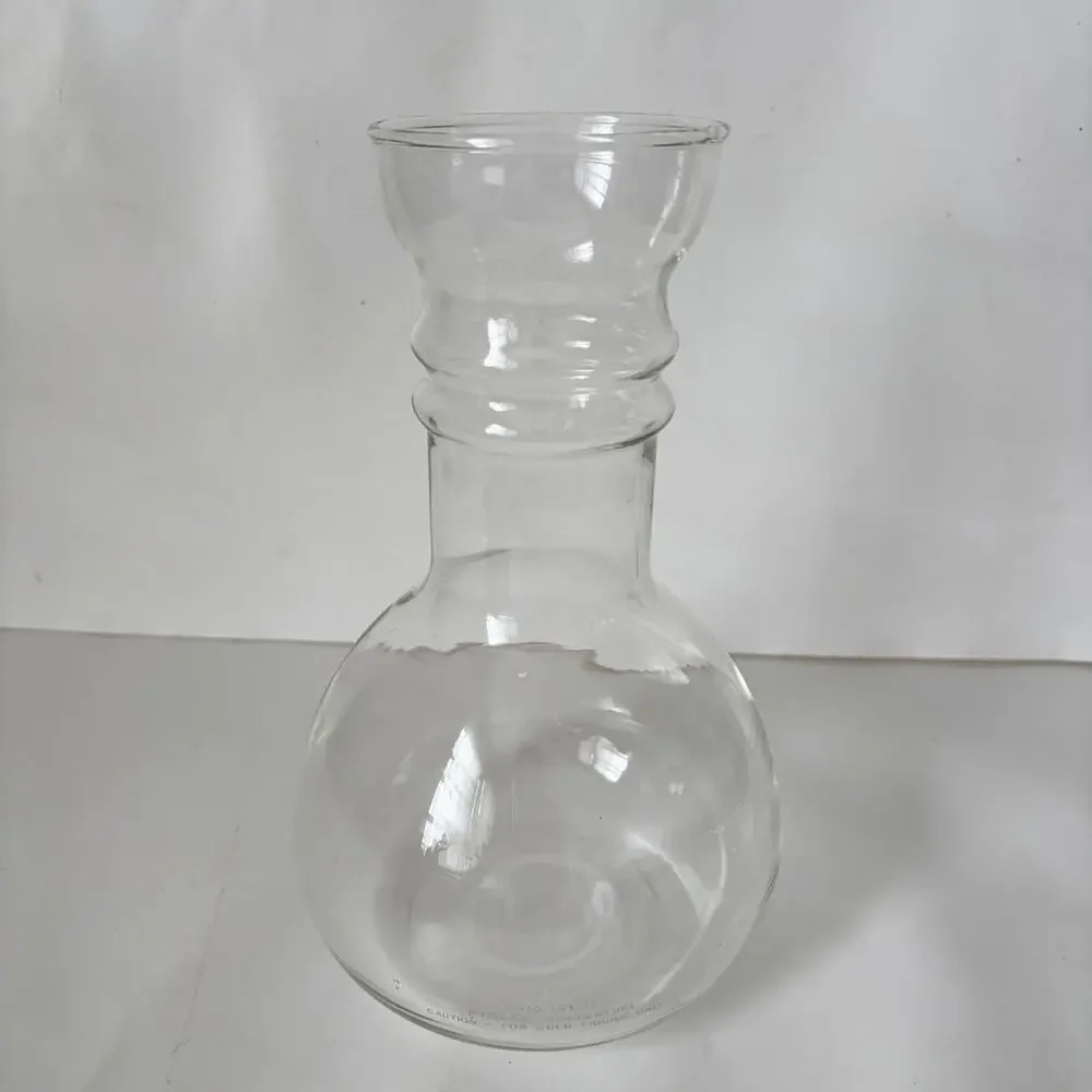 Vintage Pyrex 8010 Glass Carafe Cork Stopper 1 Qt Corning USA